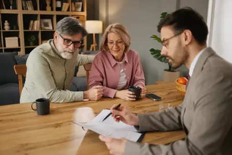 couple meeting with an estate planning attorney